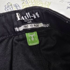 Bull-it Jeans Women's 6S Skinny Black Motorcycle Stretch Riding Pants No Pads